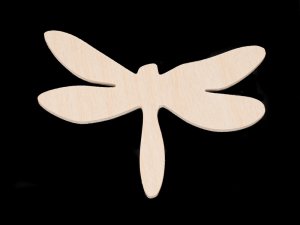 Dragonfly Wood Cutout Shape-Hand cut plywood