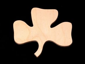 Shamrock Cutout - Hand Cut Plywood
