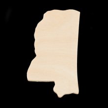 Mississippi Cutout - Hand Cut Plywood (Special Order)
