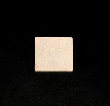1-1/4" Wood Square Cutout - 1/8" Thick