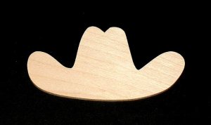 Cowboy Hat Cutout - Hand cut Plywood