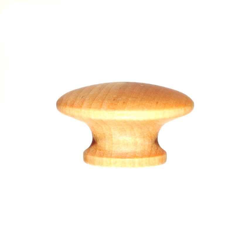 Varnished Round Drawer Pull 11/2 Diameter [184CL] 0.200 Casey